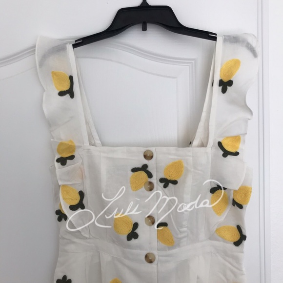 Anthropologie Red Carter Allison Lemon Jumpsuit - Picture 10 of 11